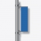 Кронштейн на опору освещения сталь Н702 для флагов расцвечивания в форме прямоугольника