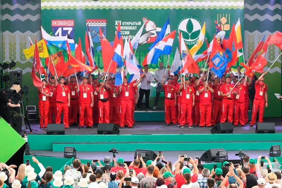 Флаги на древках