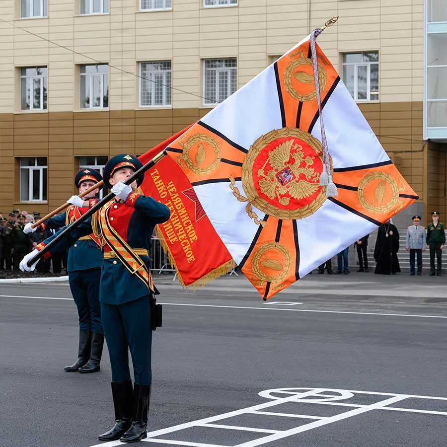 Знамя для Челябинского танкового училища