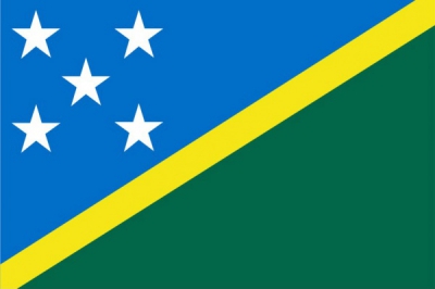 Флаг страны Соломоновы острова