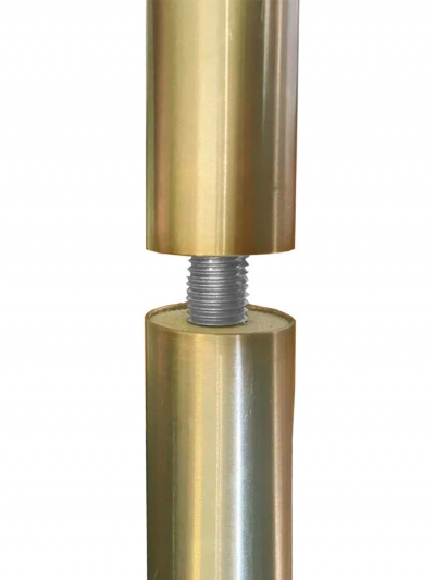 Древко разборное, металл под золото