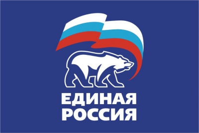 Флаг партии Единая Россия 