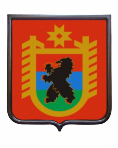 Герб республики Карелии (гербовое панно)