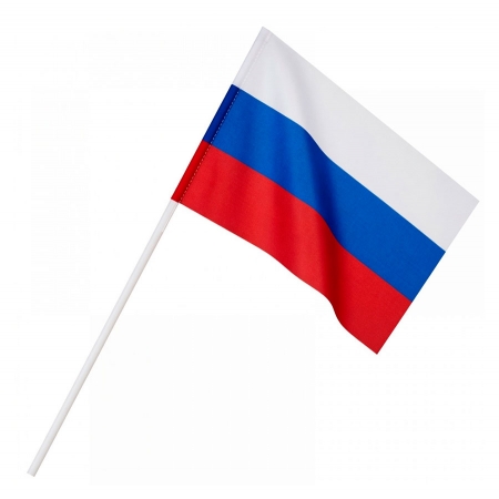 Флажок России на древке