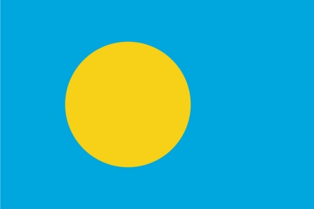 Флаг страны Палау Флаг Палау