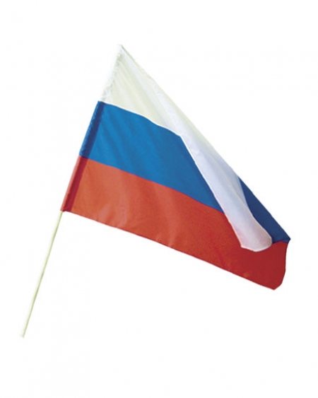 Флаг РФ с древком 50см Флаг РФ с древком 50см