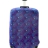 Чехол на чемодан синий с красно-голубым рисунком