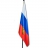 Флаг России на офисном флагштоке