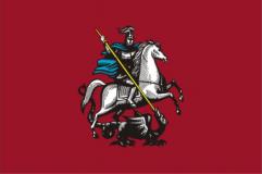 Цветное изображение флага города Москвы
