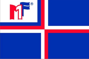 Флаг с логотипом фирмы