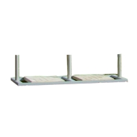 Основание для трех мобильных флагштоков с бетонными плитками