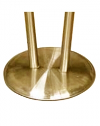 Основание для подставки напольной двойное металл под золото