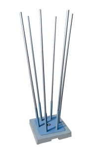 Переносной костер с алюминиевыми древками