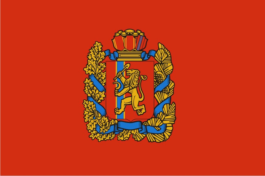 Флаг субъекта РФ Красноярский край Флаг Красноярского края