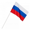 Флажок России с пластиковой трубочкой