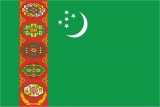 Флаг страны Туркменистан