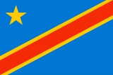 Флаг страны Конго Демократическая Республика