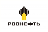 Флаг Роснефть белый фон логотип в центре вертикальный